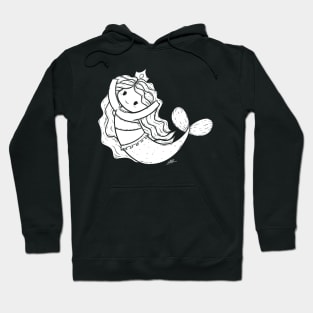 Cute Mermaid Illustration Hoodie